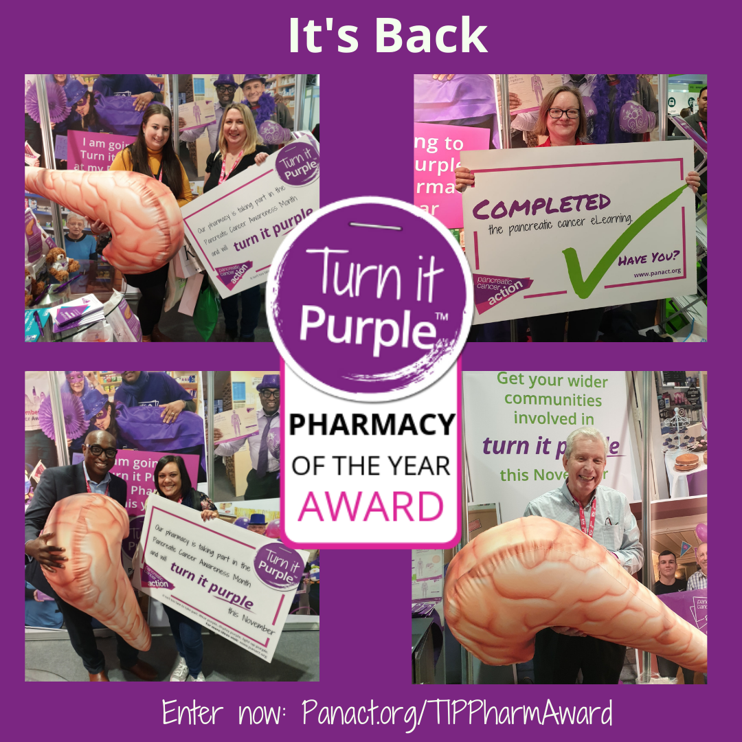 Reward your unsung heroes with the Pancreatic Cancer Action's Turn It Purple Pharmacy of the Year Award